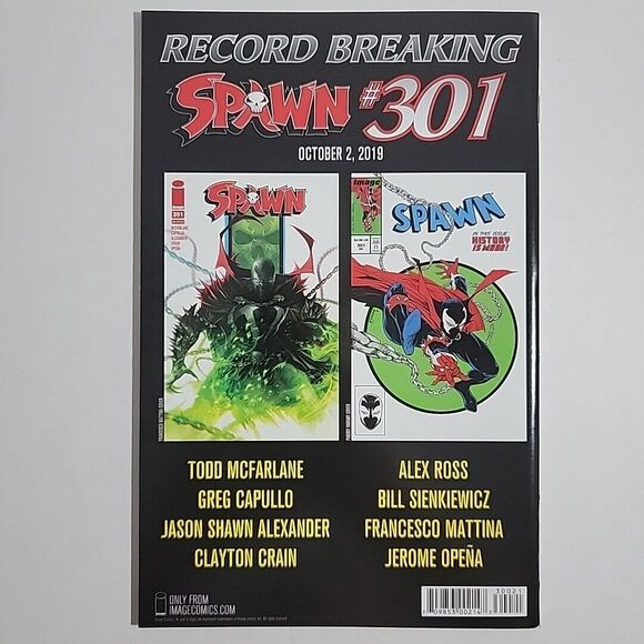 Spawn #300 Comic Book 2019 VF/NM Todd McFarlane Variant B&W EXCELLENT CONDITION - Picture 8 of 8